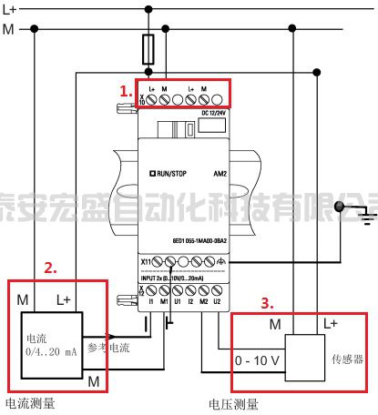 模擬量擴(kuò)展模塊接線